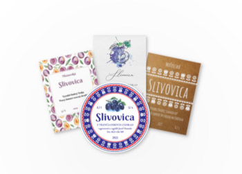 Etikety na slivovicu