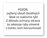 Dodatková tabuľa zvýšený obsah škodlivých látok 50 x 40 cm