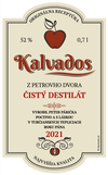 Etiketa nálepka kalvados - 100 ks akciové balenie
