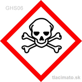 Samolepka GHS06 - toxické látky, 3,4 cm