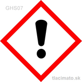 Samolepka GHS07 - dráždivé látky, 4,7 cm