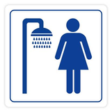 Nálepka SPRCHA ženy 10x10 cm