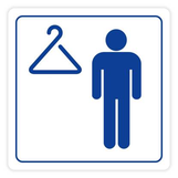 Nálepka ŠATŇA muži 10x10 cm