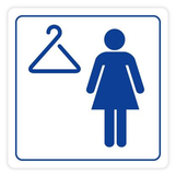 Nálepka ŠATŇA ženy 10x10 cm