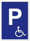 Parkovisko pre invalidov, tabuľa A4, plast 3 mm