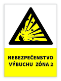 Nálepka nebezpečenstvo výbuchu zóna 2 100ks - veľkoobchod
