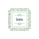 Nálepky na čaj - šalvia sada 12 ks
