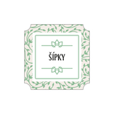 Nálepky na čaj - šípky sada 12 ks