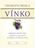 30 ks Etiketa červené víno