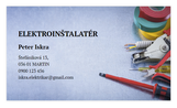 200 ks balenie Vizitky Elektrikár, Elektroinštalatér 9 x 5 cm 