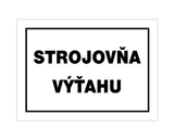 samolepka strojovňa výťahu A6 100ks veľkoobchod