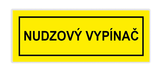  Samolepka Núdzový Vypínač 60 x 20mm