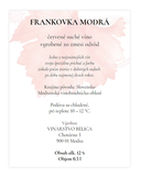 Etikety na červené víno - zadná strana