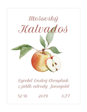 Etiketa nálepka kalvados - 100 ks akciové balenie