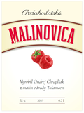 Etiketa nálepka malinovica - 100 ks akciové balenie