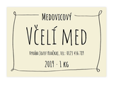 100 ks Etiketa nálepka na med 8 x 5,5 cm
