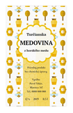100 ks Etiketa nálepka na medovinu 6,5 x 11 cm