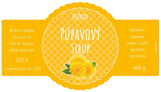 Etiketa na púpavový sirup