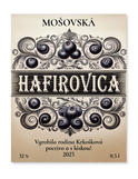 100 ks Etiketa Hafirovica nálepky na Hafirovicu 7 x 9 cm