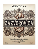 100 ks Etiketa Zázvorovica nálepky na zázvorovicu 7 x 9 cm