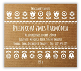 Folklórna etiketa na domáce výrobky 5 x 4 cm