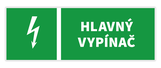 Samolepka Hlavný Vypínač 105x35mm - 100ks veľkoobchod