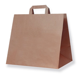 Hnedé papierové tašky 28 x 17 x 27 cm