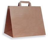 Hnedé papierové tašky 32 x 20 x 28 cm
