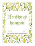 Nálepka na hruškový kompót
