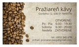 Vizitky kaviareň, pražiareň kávy 200 ks balenie