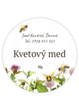 100 ks Nálepka na med 004 - kruh 4 x 4 cm