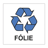 Nálepka na odpadové kontajnery 15x15 cm - FÓLIE