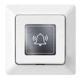 Nálepka na zvonček značka vypínač zvonec 4 x 4 cm