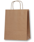 Hnedé papierové tašky 32 x 14 x 42 cm