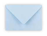Pastelovomodrá obálka C6 - 16,2 x 11,4 cm