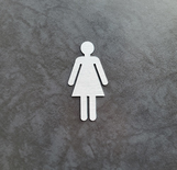 Značka WC ženy 3D postavička