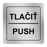 Nálepka tlačiť strieborná štruktúrovaná 8 x 8 cm