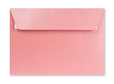 Svetloružová perleťová obálka C6 - 16,2 x 11,4 cm