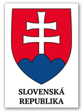 Tabuľa slovenský znak s nápisom Slovenská Republika