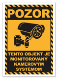 Nálepka objekt monitorovaný kamerovým systémom A6