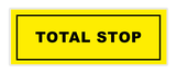  Samolepka Total Stop 105x35mm - 100ks veľkoobchod