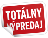 Nálepka TOTÁLNY VÝPREDAJ 5x3,8 cm