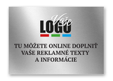 Strieborná reklamná tabuľa hliníkový kompozit 3 mm
