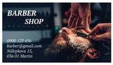 Vizitky Barbershop 200 ks balenie 9 x 5 cm 