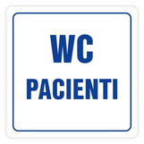 Nálepka WC pacienti 10x10 cm