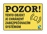 Objekt je chránený zabezpečovacím systémom A5