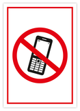 Samolepka zákaz používania telefónov A6
