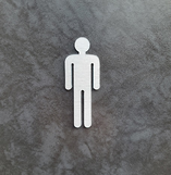 Značka WC muži 3D postavička