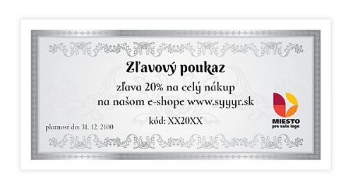 Zľavový poukaz tlacimato